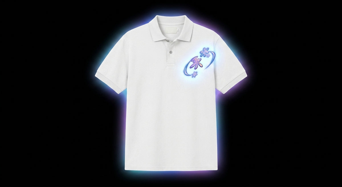Floral Polo - White
