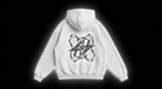 Face Mask Zip-Up Hoodie - White 2