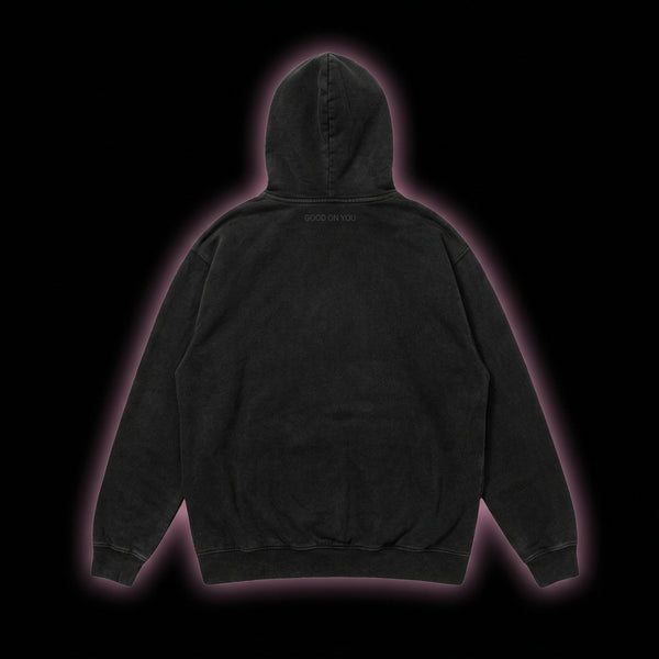 Black Star Zip-Up Hoodie - Black — alternate