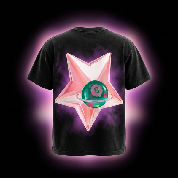 8-Ball Star Tee - Black — alternate