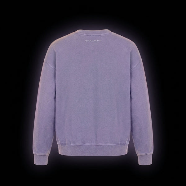 Rainbow Globe Crewneck — Purple — alternate