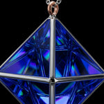 Octahedron Pendant - Blue 2